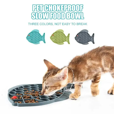 Silicone Lick Mat For Pet Dogs Slow Food Plate Rice Bowl For Small