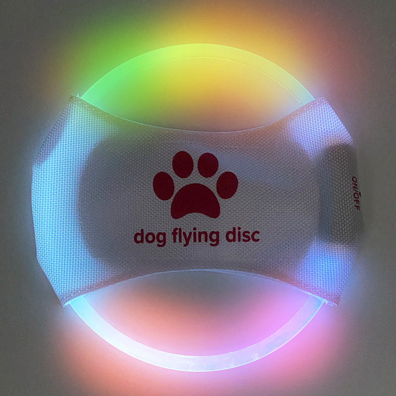 Dog Flying Discs Light Glowing LED Luminoustrainning Interactive