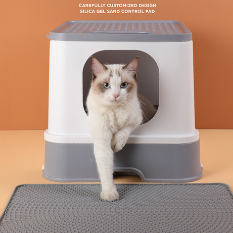 Fashion Pet Silicone Sand-proof Cat Litter Box Foot Mat