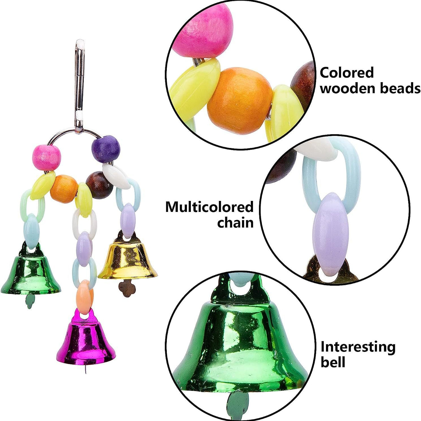 Parrot Toy Birdcage Swing Perch Rod