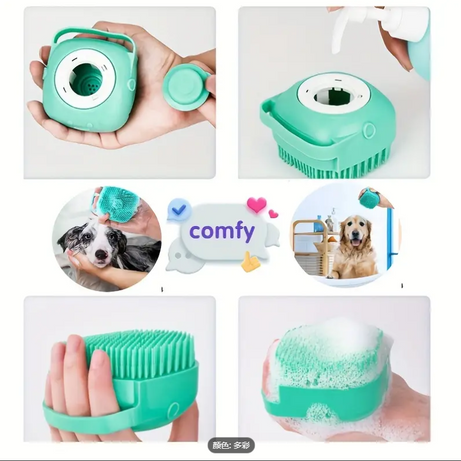7pcs Pet Grooming Kit Self-cleaning Brush Shedding With Nail