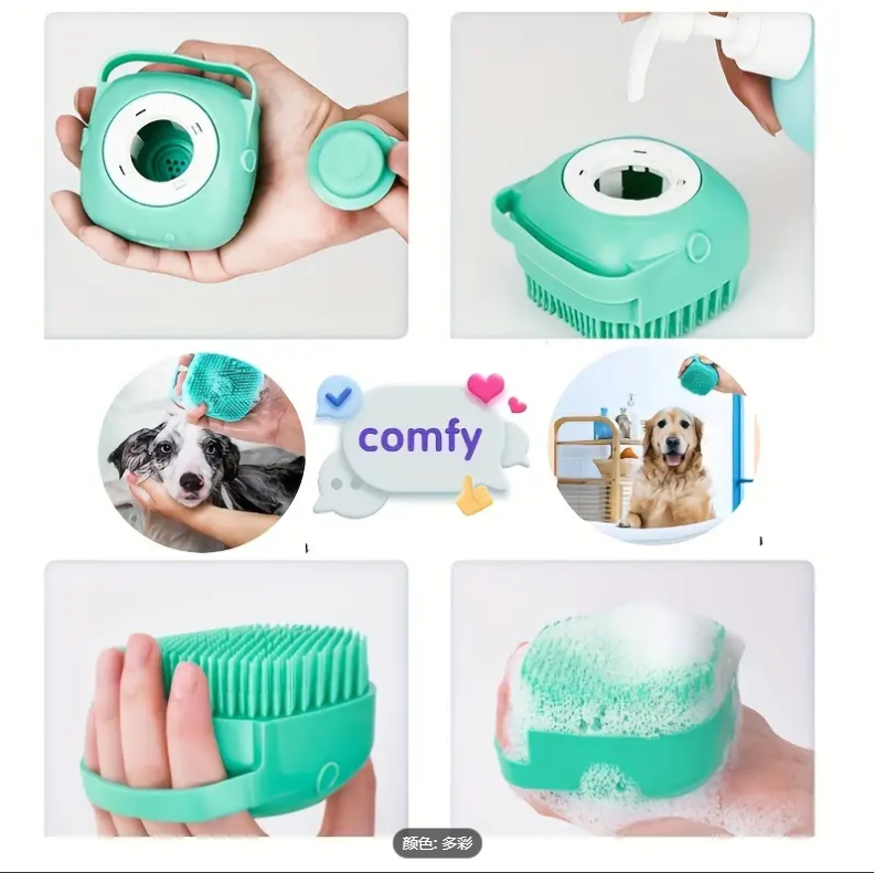 7pcs Pet Grooming Kit Self-cleaning Brush Shedding With Nail