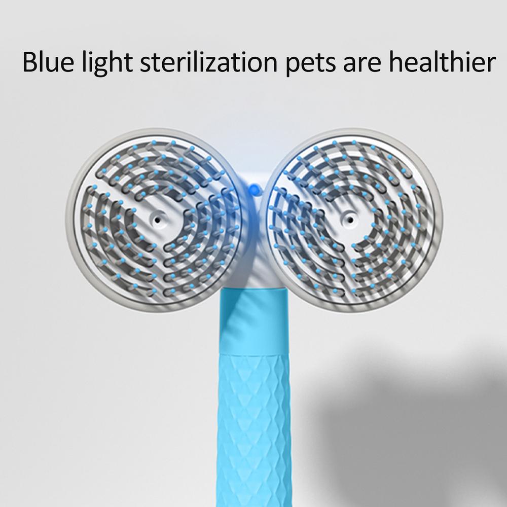 Pet Cat Brush Dog Slicker Double-headed Negative Ion One-button