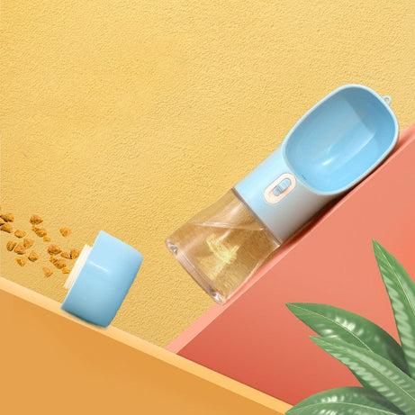 Pet Dog Water Bottle Feeder Bowl Portable Food Pets Outdoor Travel