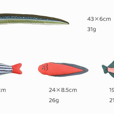 New Cat Toys Canvas Simulation Mint Fish Tease Stick Molars Pet