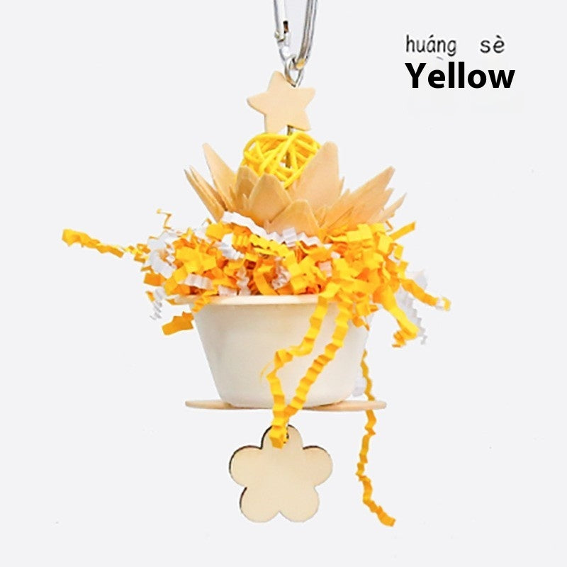 Parrot Flower Clumps Bite Toy