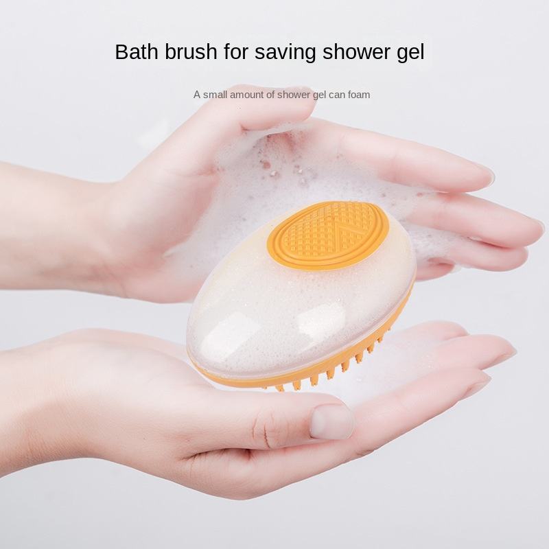Dog Cat Bath Brush 2-in-1 Pet Spa Massage Comb Soft Silicone Pets