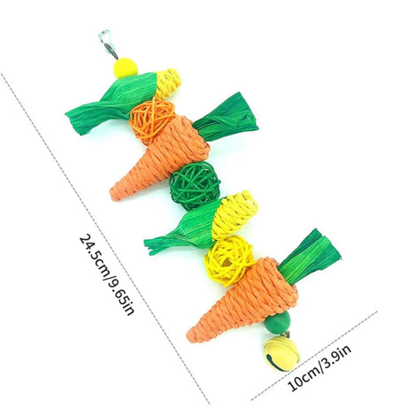 Parrot Toy Hanging Perch Climb Playing Equipment Cage Accessories