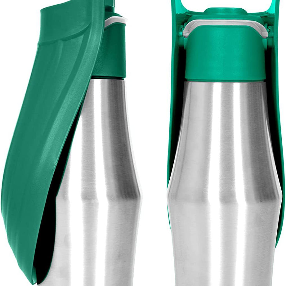 New Portable Pet Dog Water Bottle Soft Silicone Leaf Design