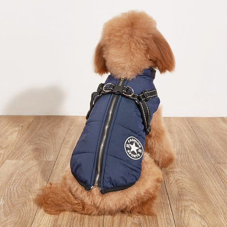 Pet Warm Dog Cotton-padded Clothes Fleece-lined Thickened
