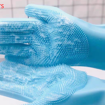 Silicone Dog Grooming Hair Comb Puppy Brush Glove Bath Cleaning