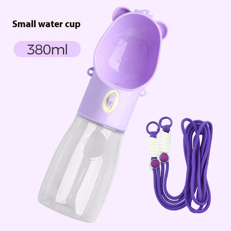 2-in-1 Portable Dog Water Bottle For Small Big Dogs Cat Outdoor