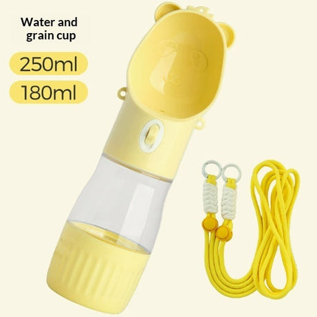 Pet Water Cup Portable Bottle Outdoor Dog Drinking Fountain Feeding