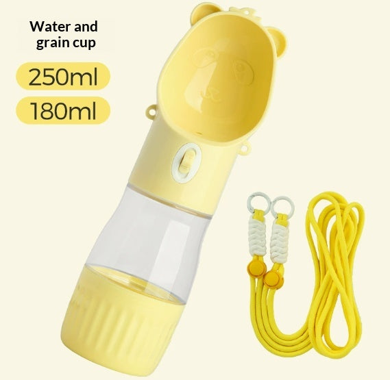 Pet Water Cup Portable Bottle Outdoor Dog Drinking Fountain Feeding