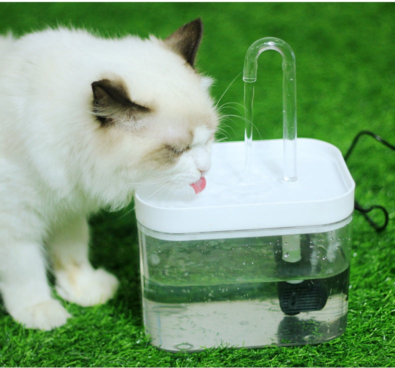 Cat Automatic Circulation Flow Mute Water Fountain Mouth Wet-proof