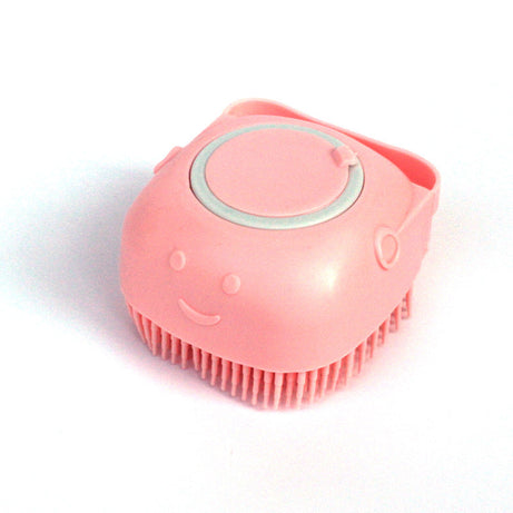 Silicone Dog Bath Massage Gloves Brush Pet Cat Bathroom Cleaning