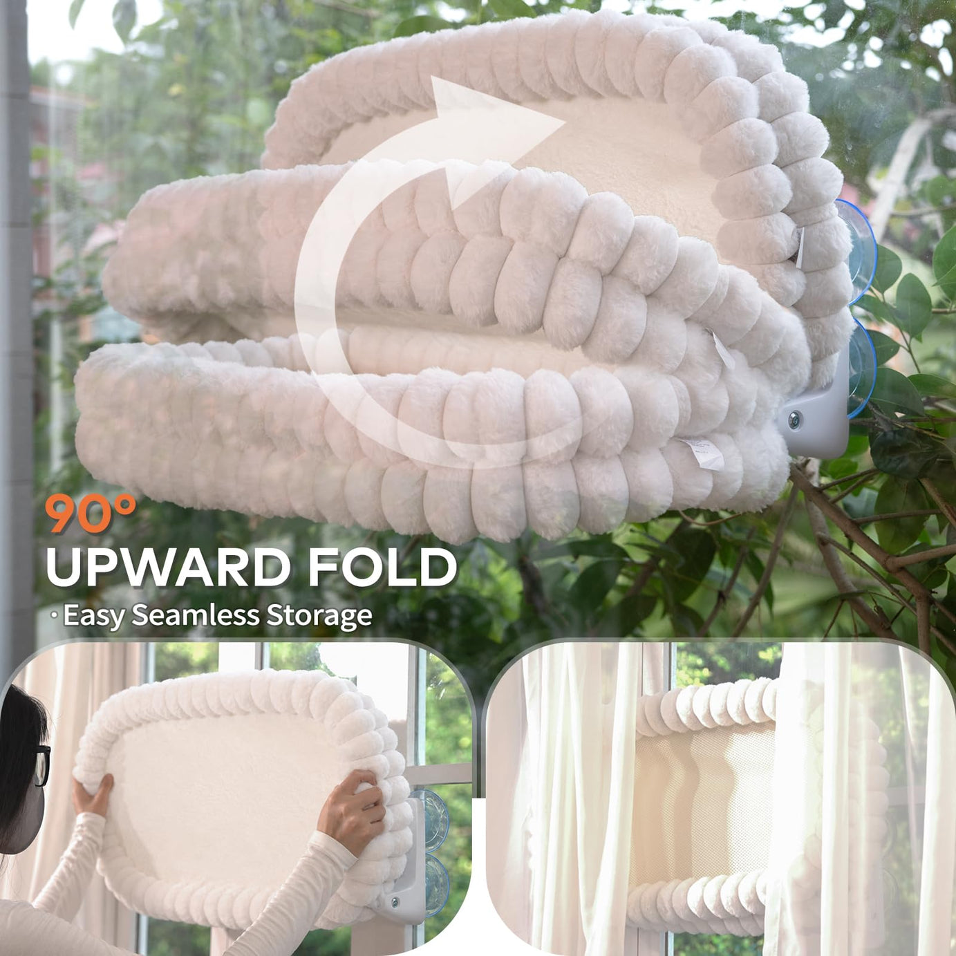 Cloud Cat Window Perch For Indoor Cats Hammock Bed Foldable