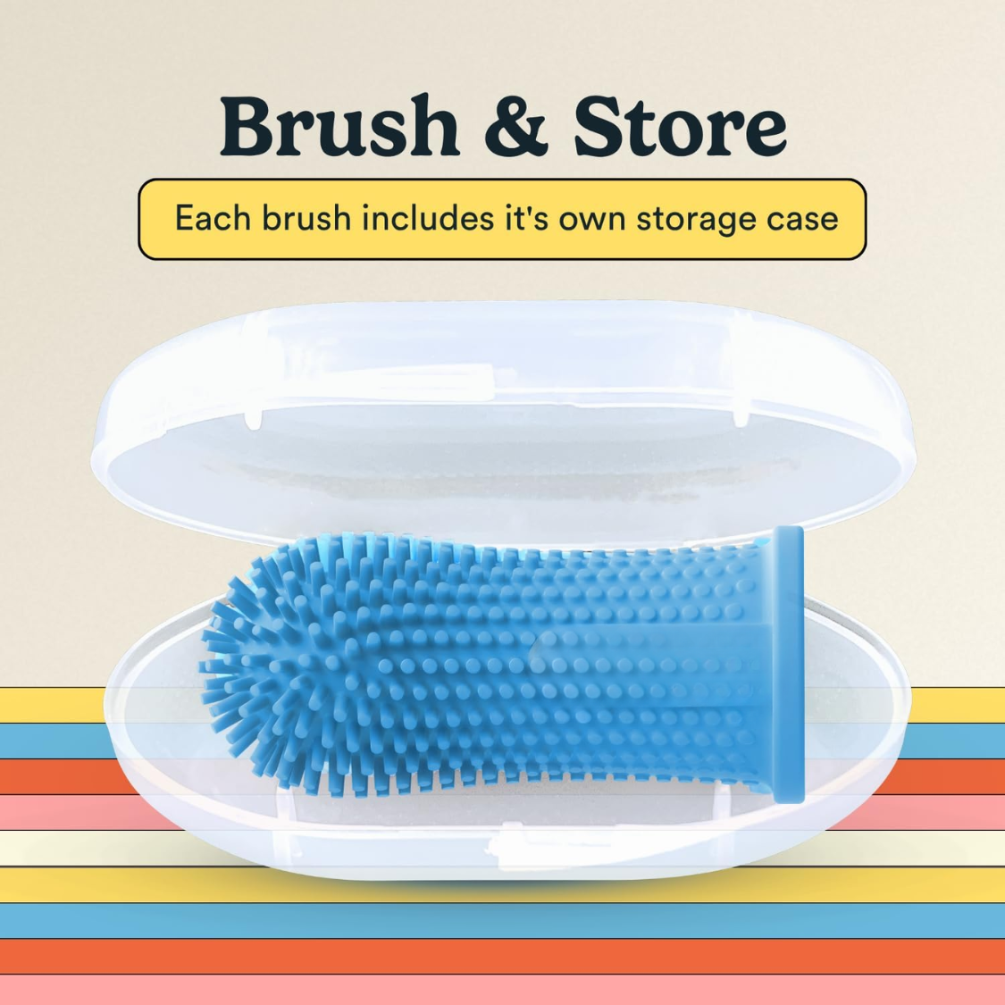 Dog Toothbrush 360 Tooth Brushing Kit Finger Cat Brush Teeth