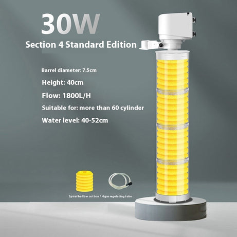 Fish Tank Built-in Filter Suction Wall-mounted Urinal