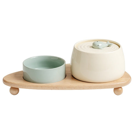 Ceramic Automatic Recirculating Filter Water Dispenser Cat Bowl