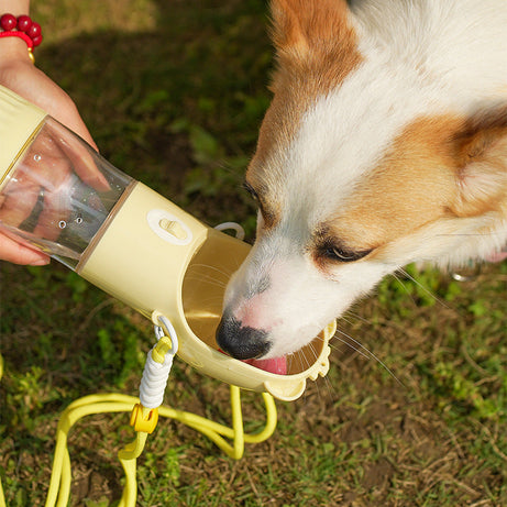 2-in-1 Portable Dog Water Bottle For Small Big Dogs Cat Outdoor