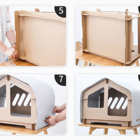 Wooden Cat House All Season Dog