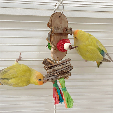 Parrot Bird Bite Toy String Relieving Stuffy Decorative Color