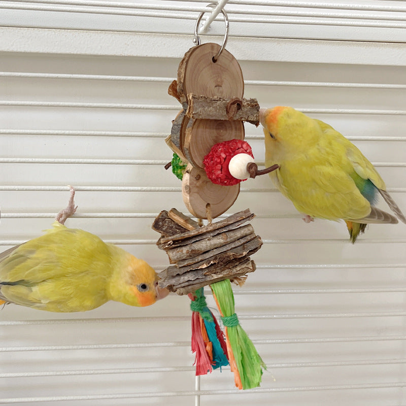 Parrot Bird Bite Toy String Relieving Stuffy Decorative Color