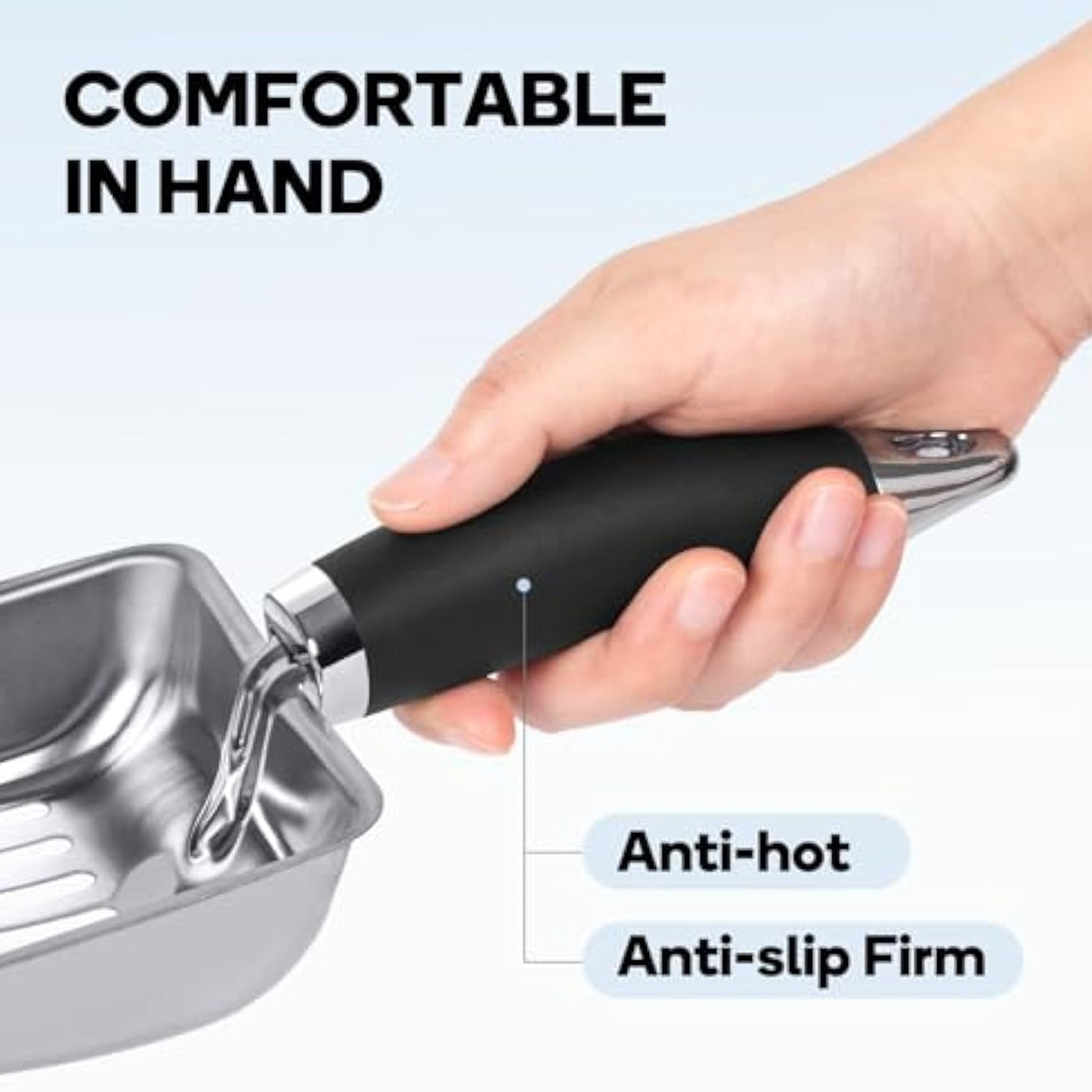 Cat Litter Scoop Kitty Metal Scooper Stainless Steel Sifter Heavy