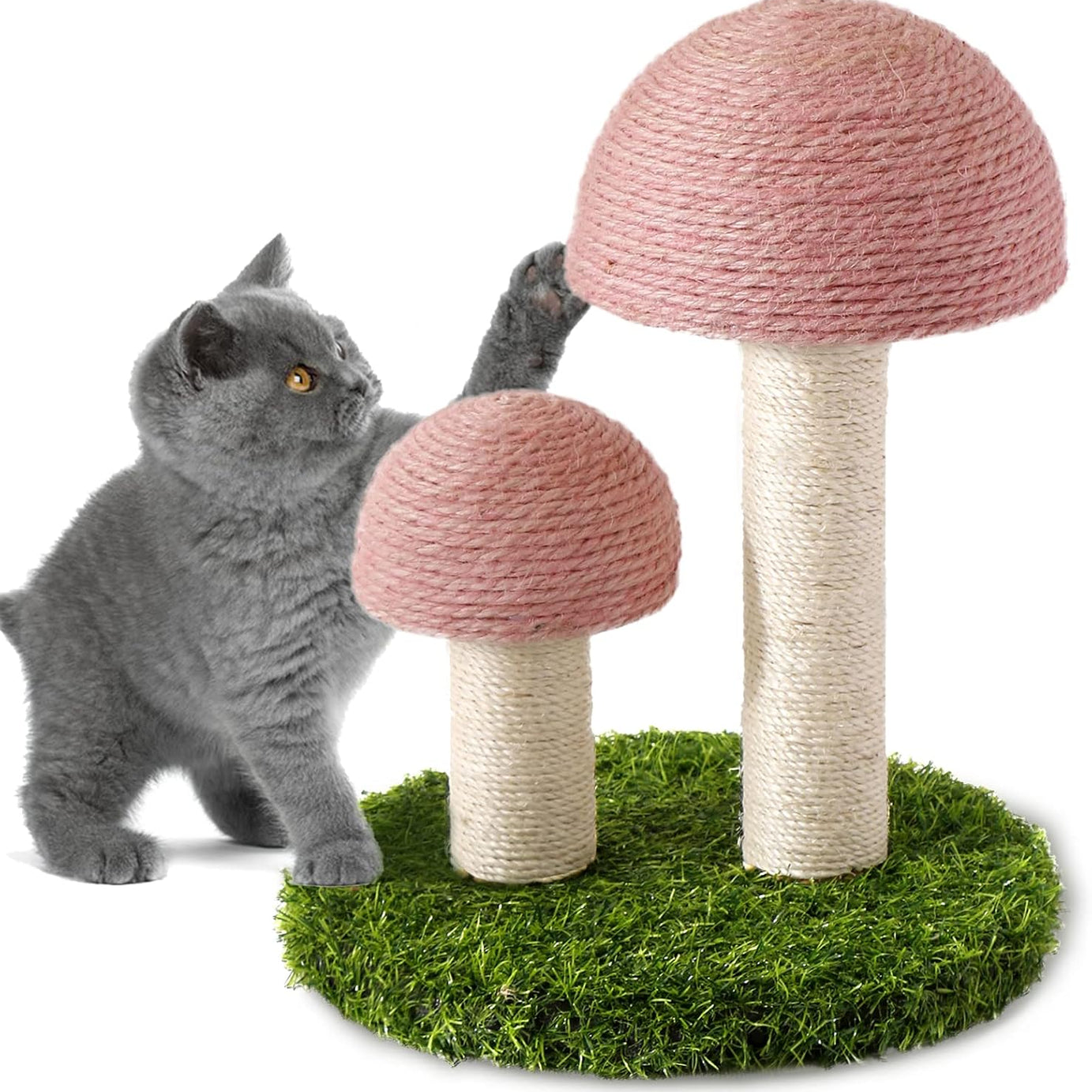Cat Scratching Post Mushroom Scratcher Featuring With Natural Sisal