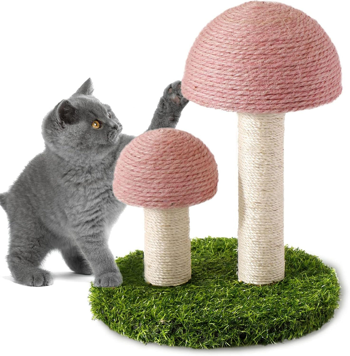 Cat Scratching Post Mushroom Scratcher Featuring With Natural Sisal