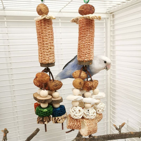 Peony Parrot Bite Cuttlebone Carambola Corncob Vine Bal String Toy