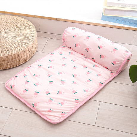 Cool Dog Mat Summer Pet Blanket Cooling Breathable Cat Bed Outdoor