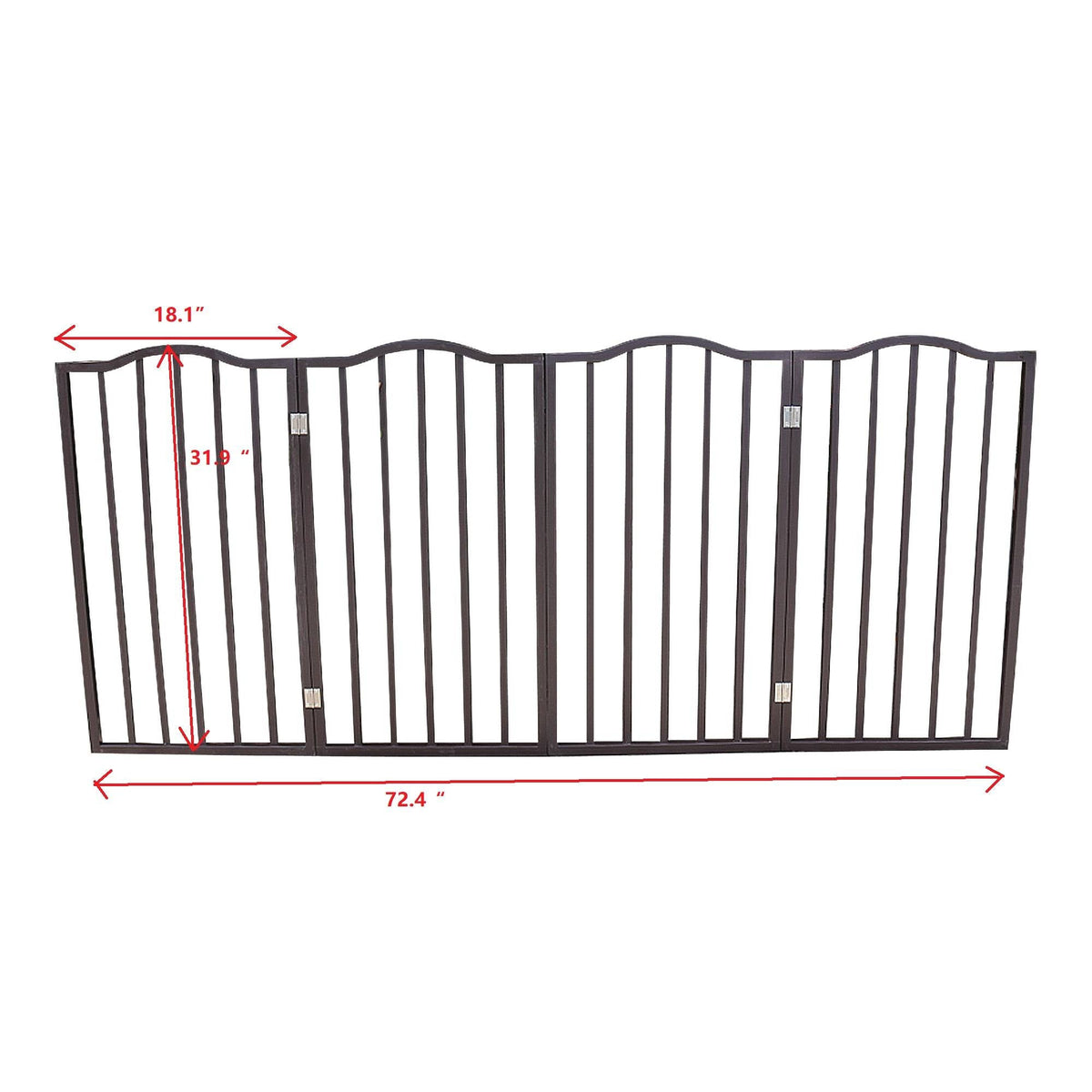Pet Gate Dog For Doorways Stairs Or House Standing Folding Arc