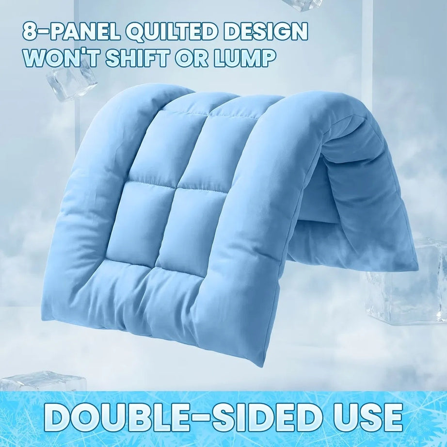 Extra-large Cooling Dog Sofa Bed Ultra-soft Plush Pet Mat With 8