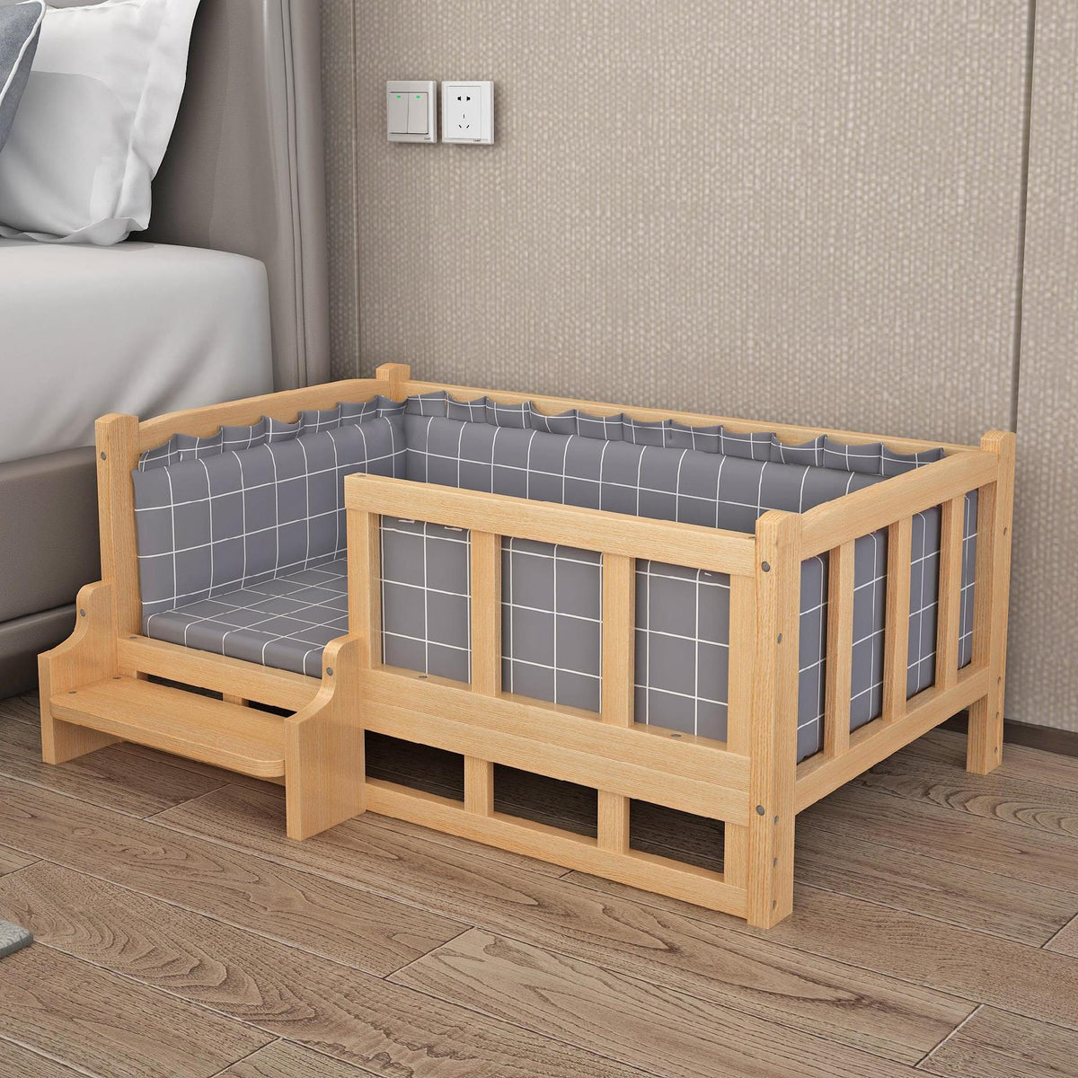 Bed Summer Wooden Pet Dog
