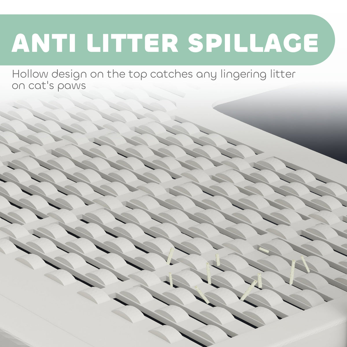 Cat Litter Box With Lid Scoop Front Entry And Top Exit For Large