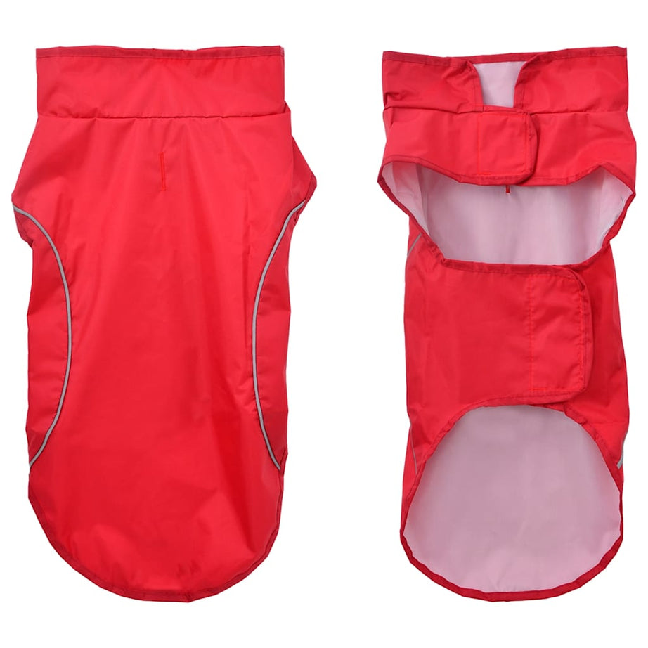 Dog Raincoat With Reflective Stripes Polyester S