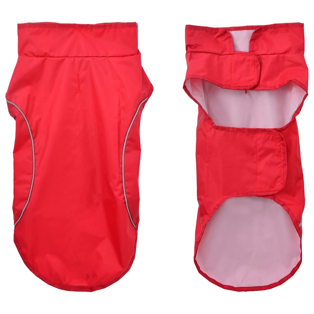 Dog Raincoat With Reflective Stripes Polyester S