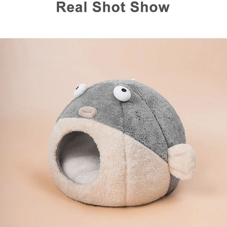 Cute Animal Cat Accessory Furniture Balloonfish-shaped Pet Mats