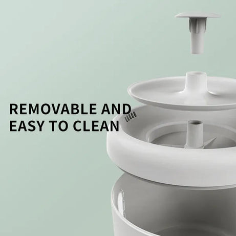 2500ml USB Round Pet Water Fountain Automatic Cat Dispenser