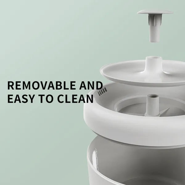 2500ml USB Round Pet Water Fountain Automatic Cat Dispenser
