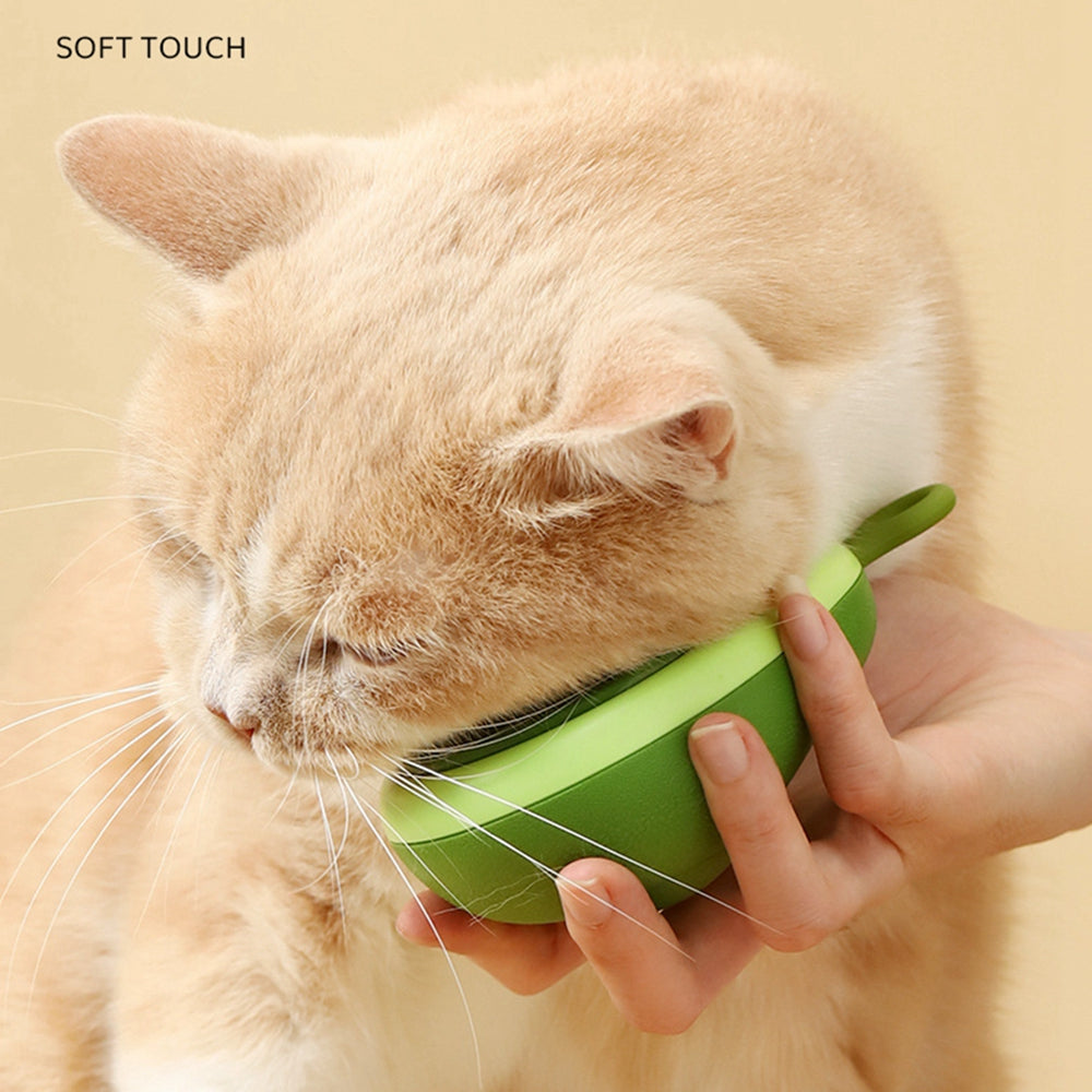 Creative Cat Grooming Comb Portable Massage Brush One-button Remove
