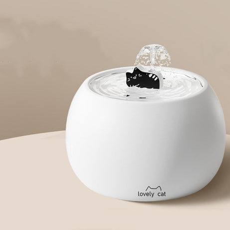 Cartoon Kitty Pet Ceramic Water Fountain