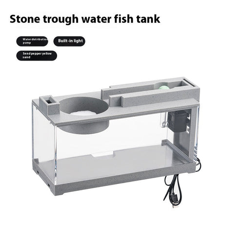Micro Landscape Fish Tank Small Creative Filter Mute Water Flow