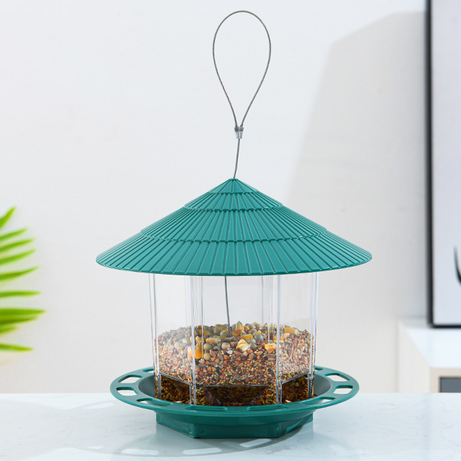 Outdoor Garden Hanging Transparent Bird Feeder