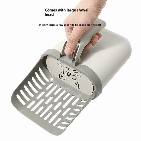 Large Capacity Integrated Cat Litter Scoop Small Size Shit Trash