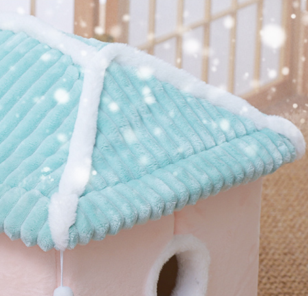 Cat House Removable And Washable Bed Pet Supplies Enclosed Villa