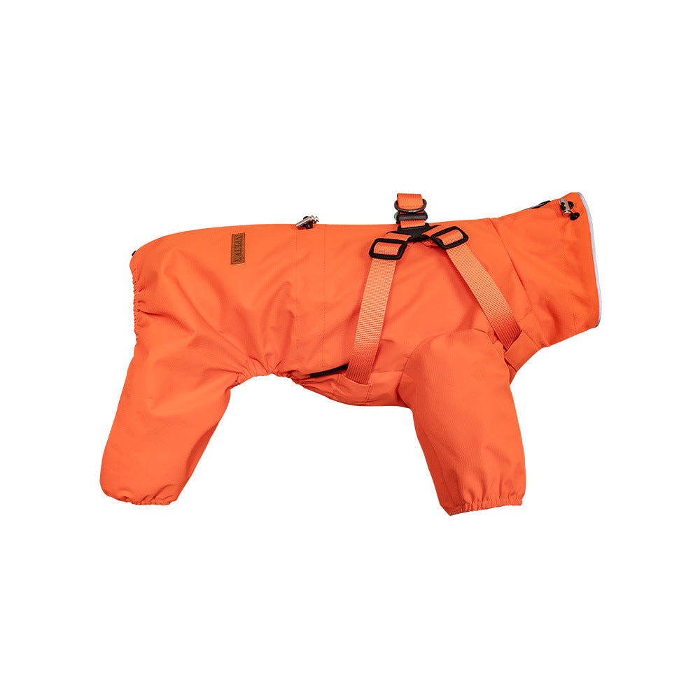 Fashion Personality Dog Pet One-piece Raincoat