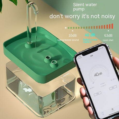 Cat Automatic Circulation Flow Mute Water Fountain Mouth Wet-proof